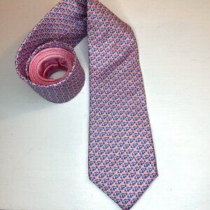 Tommy Hilfiger Men's Pink Fish Print Neck Tie - Excellent condition!